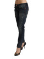 Jeans & Pants Chic Dark Blue Slim Fit Denim for Style Aficionados 250,00 € 8034166586902 | Planet-Deluxe