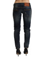 Jeans & Pants Chic Dark Blue Slim Fit Denim for Style Aficionados 250,00 € 8034166586902 | Planet-Deluxe