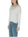 Liu Jo pastellblaues Baumwoll-Langarmshirt