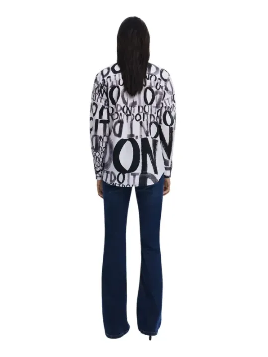 Desigual Bluse Jeans lässiger Look