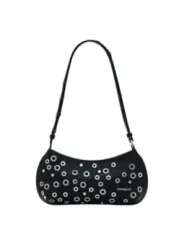 Schwarze Desigual Handtasche mit Löchern
