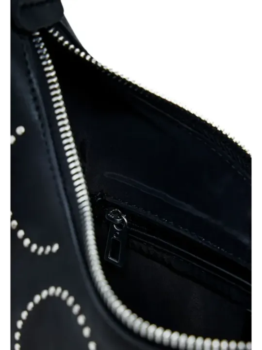 Schwarze Desigual Leder Schultertasche