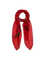 Roter Desigual Blumen-Halstuch-Schal