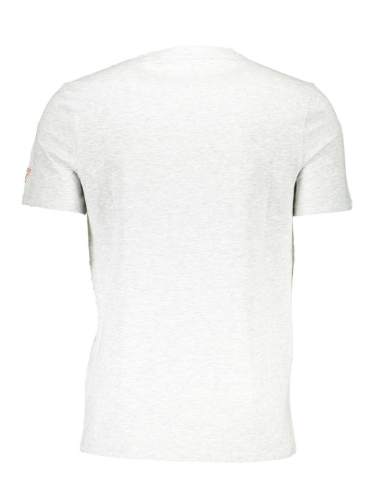 T-Shirts Sleek Gray Cotton Slim Fit Tee 40,00 € 7618483109818 | Planet-Deluxe