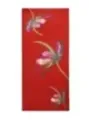 Roter Schal mit Tulpenmuster