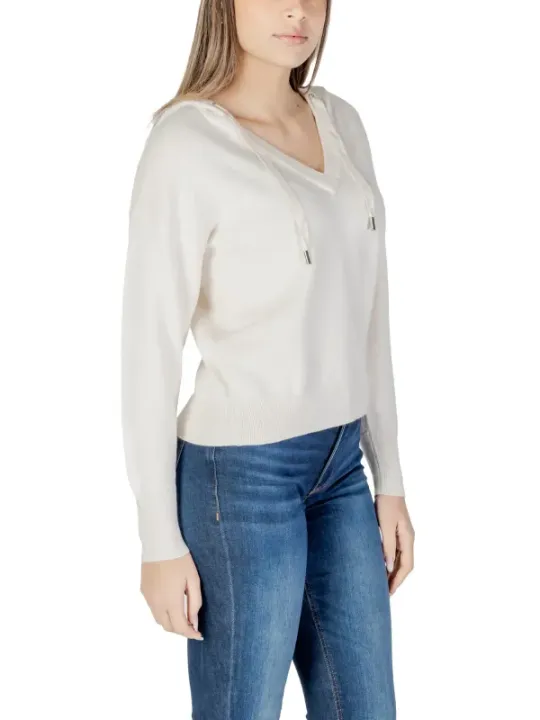 Weicher V-Ausschnitt Wollseiden Pullover