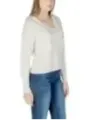 Weicher V-Ausschnitt Wollseiden Pullover