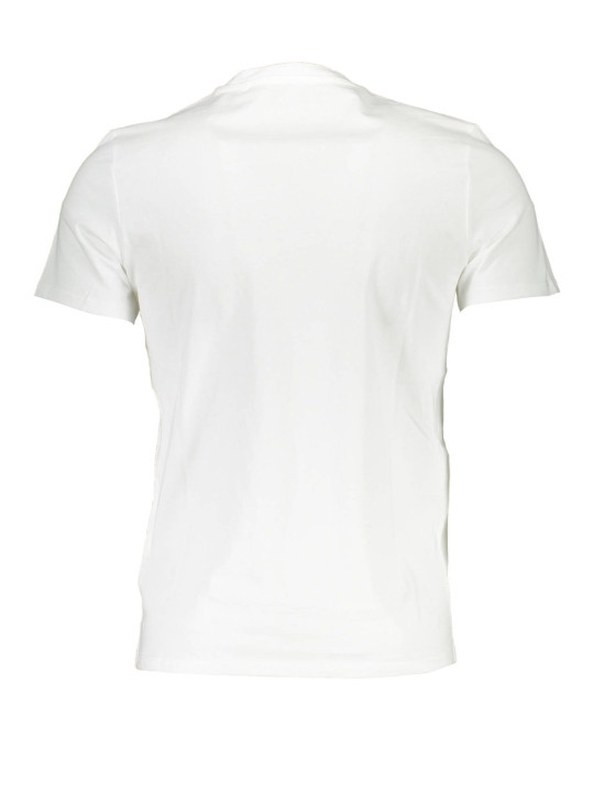 T-Shirts Sleek Slim Fit White Tee with Logo Print 40,00 € 7618483107296 | Planet-Deluxe
