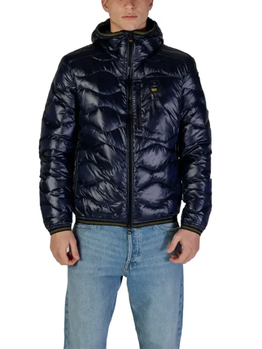 Navy blauer Pufferjacke mit Kapuze