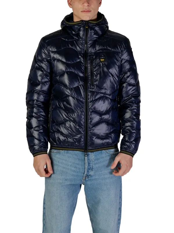 Navy blauer Pufferjacke mit Kapuze