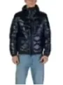 Navy blauer Pufferjacke mit Kapuze