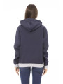 Sweaters Chic Blue Cotton Hoodie with Front Logo 210,00 € 2000050101403 | Planet-Deluxe