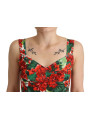 Tops & T-Shirts Elegant Red Cropped Top with Geranium Print 1.000,00 € 404171867089 | Planet-Deluxe