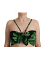 Tops & T-Shirts Elegant Leaf Print Halter Cropped Top 850,00 € 8057155067169 | Planet-Deluxe