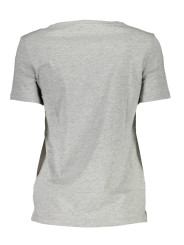 Tops & T-Shirts Chic Gray Printed Logo Tee 40,00 € 7618483464917 | Planet-Deluxe