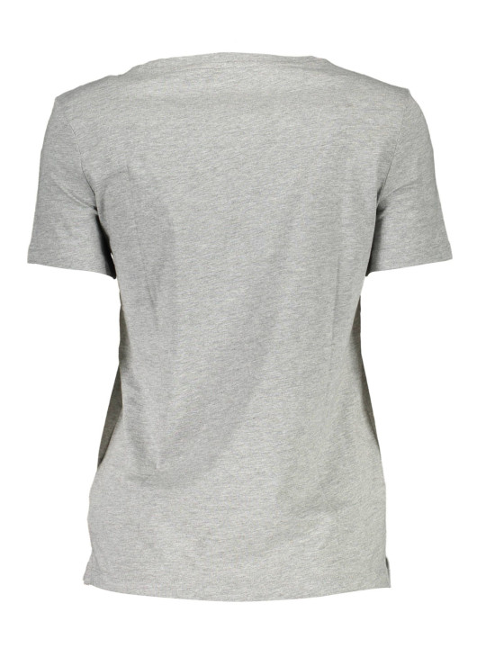 Tops & T-Shirts Chic Gray Printed Logo Tee 40,00 € 7618483464917 | Planet-Deluxe