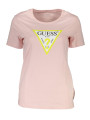 Tops & T-Shirts Chic Pink Logo Tee with Crew Neck 40,00 € 7621097423690 | Planet-Deluxe
