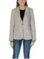 Off-white Damen Blazer mit drei Knöpfen