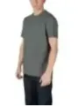 Graues Armani Exchange Muster-T-Shirt