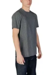 Graues Armani Exchange Baumwoll-T-Shirt