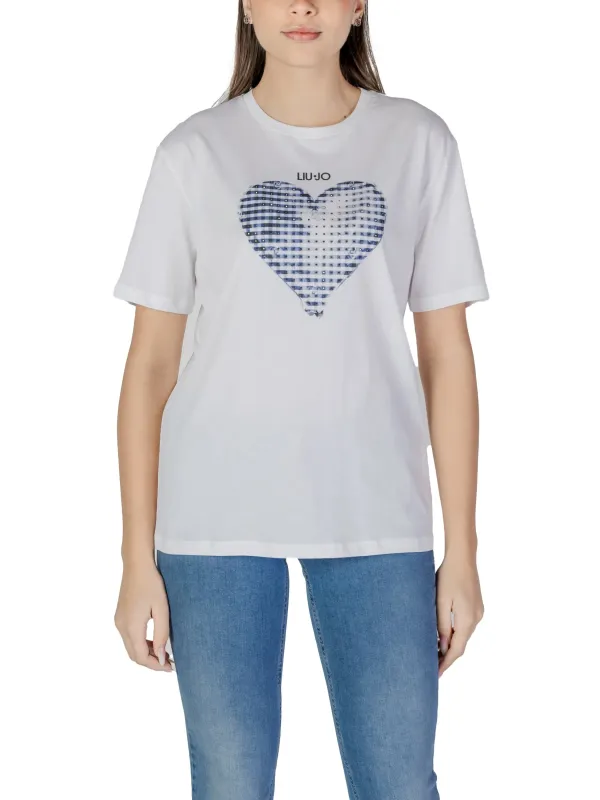 Liu Jo Herz Grafik T-Shirt Liu Jo Herz Grafik T-Shirt
