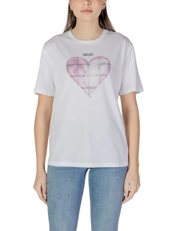 Liu Jo Herz-Tartan T-Shirt Liu Jo Herz-Tartan T-Shirt