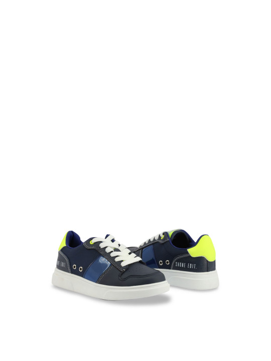Navy blau und weiße Sneakers
