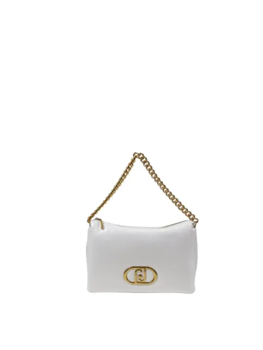 Weiße Liu Jo Schultertasche mit Kette