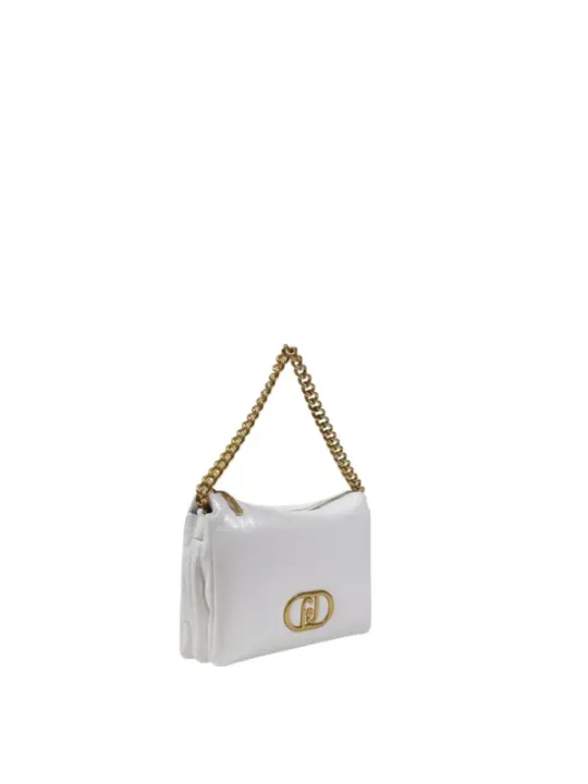 Weiße Liu Jo Schultertasche mit Kette