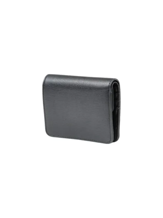Schwarze Love Moschino Ledergeldbörse