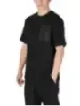 Schwarzes T-Shirt mit Logo