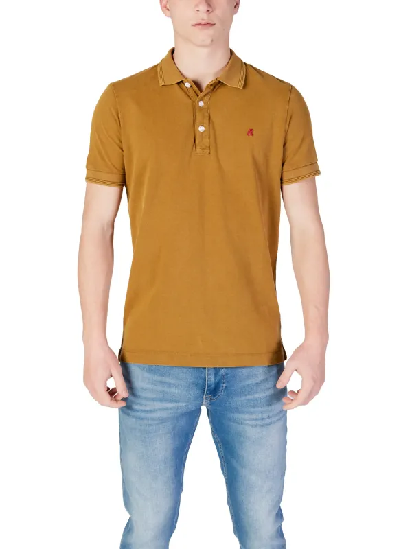 Gelbes Replay Polohemd mit Logo Gelbes Replay Polohemd mit Logo