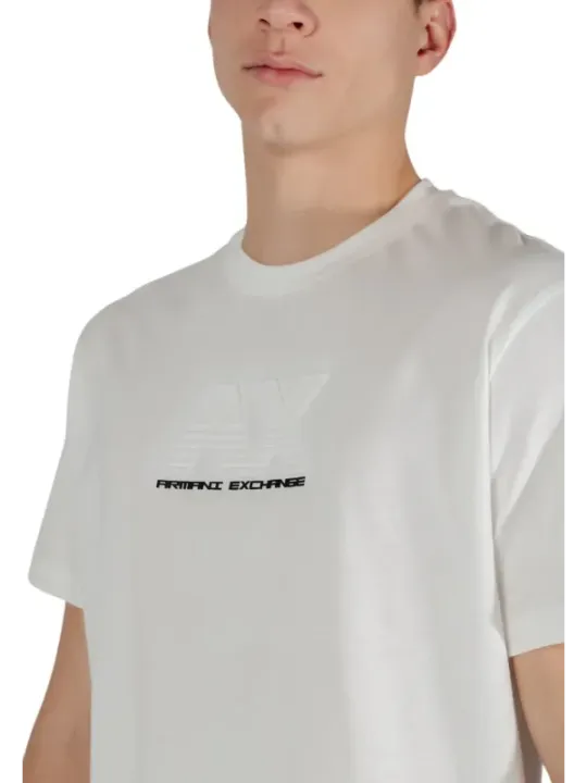 Weißes Armani Exchange T-Shirt Herren