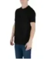 Schwarzes Armani Exchange Baumwoll-T-Shirt
