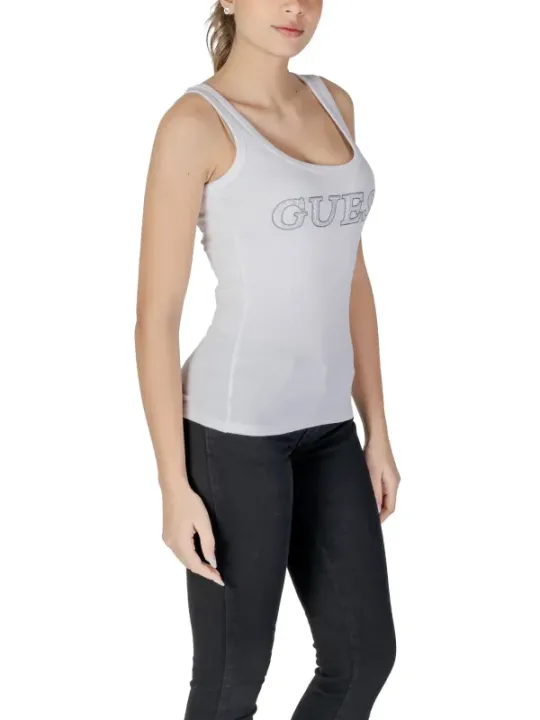 Weißes Guess Logo Tanktop