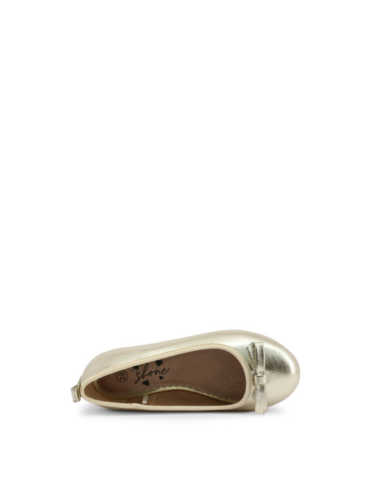 Goldene Ballerinas mit Schleife hinten