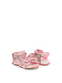 Pink Damen Sandalen mit Klettverschluss