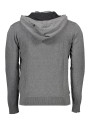 Sweaters Elegant Hooded Zip Cardigan in Gray 110,00 € 609126189073 | Planet-Deluxe