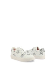 Weiße Sneaker mit silbernen Sternen