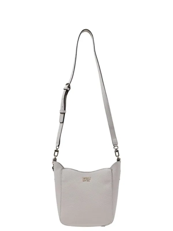 Beiger Leder Guess Schultertasche groß