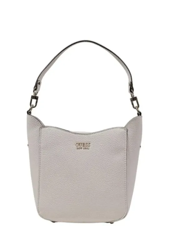 Weiße Guess Schultertasche mit Logo