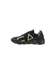 Schwarze und goldene Ea7 Sneakers