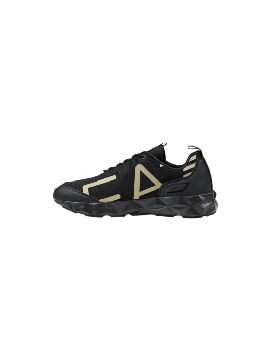 Schwarze und goldene Ea7 Sneakers