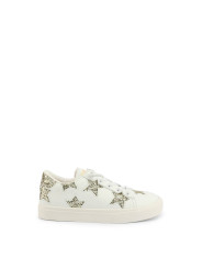 Weiße Sneaker mit goldenen Sternen