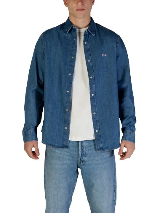 Tommy Hilfiger Jeanshemd mit Flaggenlogo