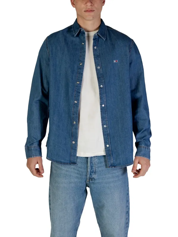 Tommy Hilfiger Jeanshemd mit Flaggenlogo