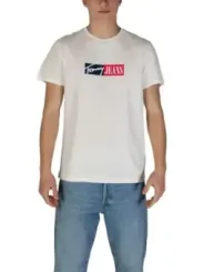 Weißes Tommy Hilfiger Rundhals T-Shirt