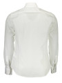 Shirts Elegant White Cotton Long Sleeve Shirt 130,00 € 7613431355033 | Planet-Deluxe