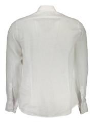 Shirts Elegant White Linen Long Sleeve Shirt 170,00 € 7613431354487 | Planet-Deluxe