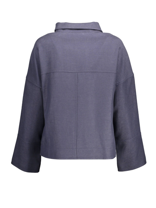 Jackets & Coats Elegant Blue Sports Jacket with Chic Logo 360,00 € 7325706146757 | Planet-Deluxe